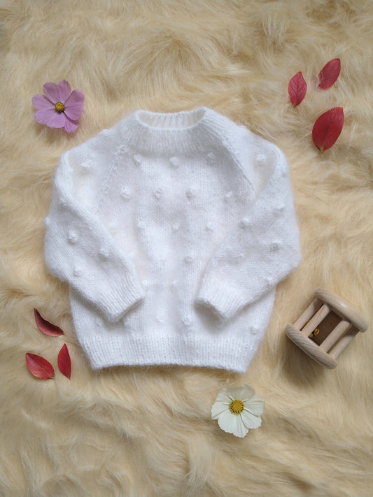 Baby Bubble Online Knitted 100% angora sweater