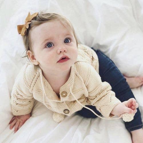 Koally Baby Cardigan Taylor Hand Knitted Organic Baby Cardigan