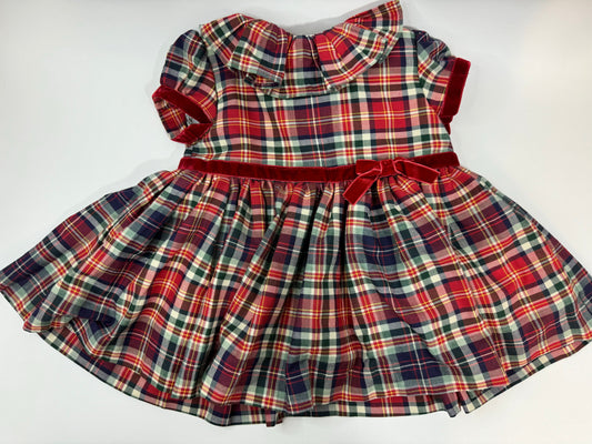 Koally Baby Dress Olivia Tartan Red Christmas Dress