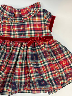 Koally Baby Dress Olivia Tartan Red Christmas Dress