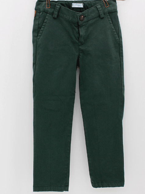 Koally Baby Pants Baldwin Dark Green Cotton Trousers