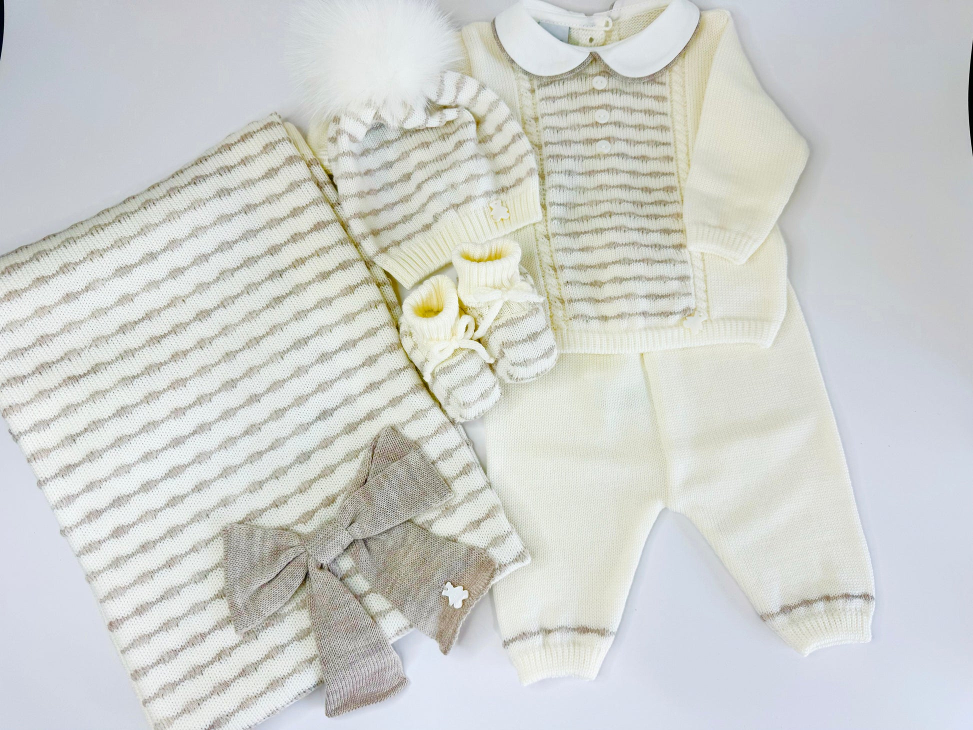 Koally Baby Sets 0-3M Luca Italian Wool Couture Set